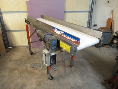 EMI Plastics Equipment 18'' x 80'' Stainless Steel Conveyor 120V    RM-18-7-20-SS