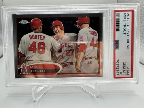 2012 Topps Chrome Mike Trout #144 PSA 10