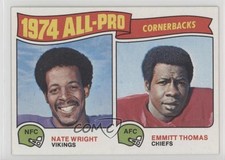 1975 Topps 1974 All-Pro Nate Wright Emmitt Thomas #220 HOF 0s4