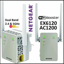 NEW NETGEAR AC1200 Dual Band WiFi Range Extender- EX6120 -NEW in the BOX