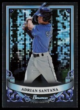 ADRIAN SANTANA 2024 BOWMAN STERLING PROSPECTS RC TAMPA BAY RAYS #BSP-43