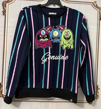 Genuine Article Men's L Streetwear Money Monsters Pullover Sweatshirt Stripe