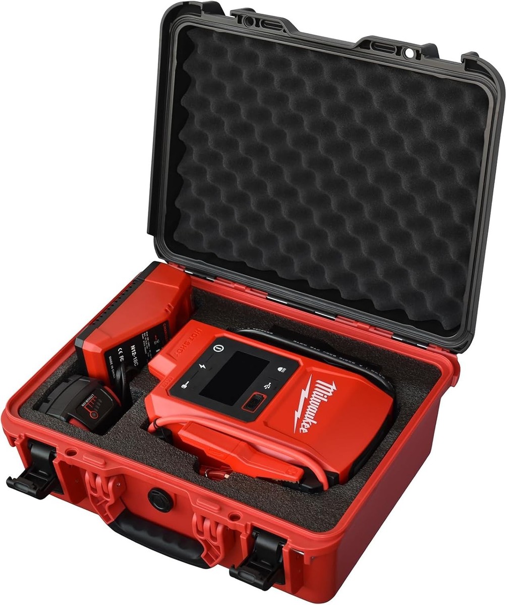 Hard Carrying Case for Milwaukee M18 Hotshot Jump Starter Foam