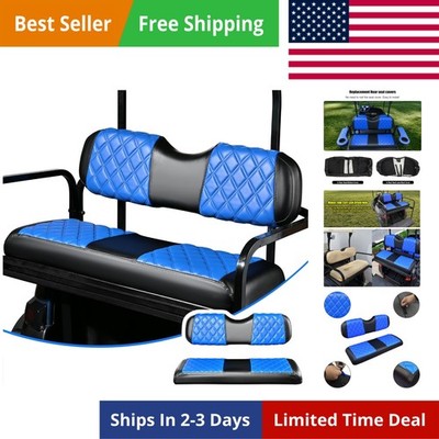Golf Cart Seat Covers Fit Club Car Precedent/DS/EZGO RXV/TXT/Yamaha Drive Aft...