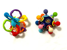 2x PlayGro Roundabout Childs Rattle, Interactive Stimulate Sensory Kids Play Toy