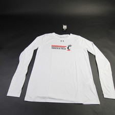 Cincinnati Bearcats Under Armour HeatGear Long Sleeve Shirt Women's White Used