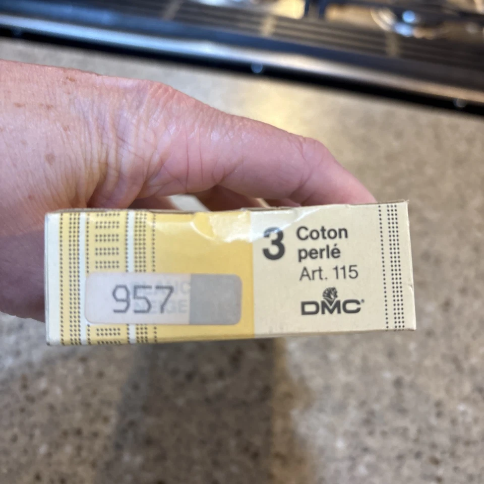 NOS DMC Pearl Cotton (Coton Perle) Size 3 Color 957 PINK 12 skeins - Image 3 of 3