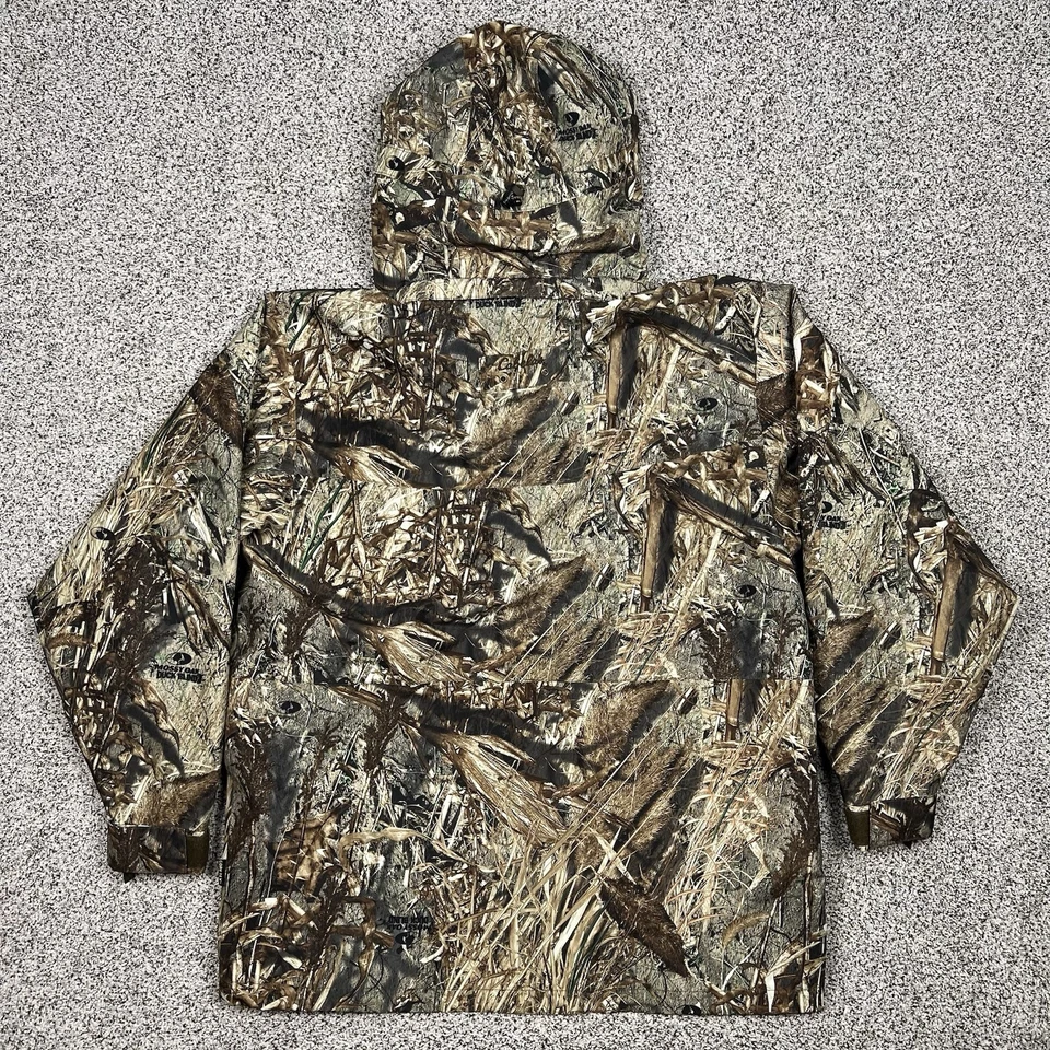 Cabelas Gore Tex Jacket Mens Large Mossy Oak Break Up Camo Hunting Hooded - Image 3 of 4