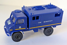 THW Roco Minitanks H0 1:87 Unimog S 404  Werkstattkoffer in OVP Nr. 4101