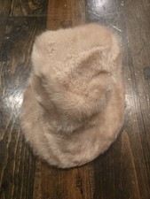 Union Made BeigeLined Faux Fur Hat Vintage Union Made