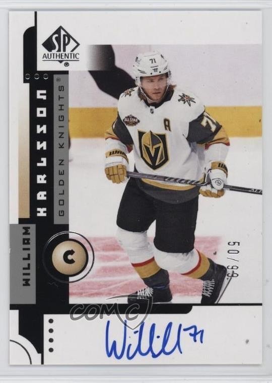 2021-22 SP Authentic 2001-02 Retro 50/99 William Karlsson #01RA-WK Auto 17p7