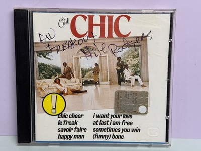 C EST CHIC FREAK OUT Autogramm Autograph NILE RODGERS CD