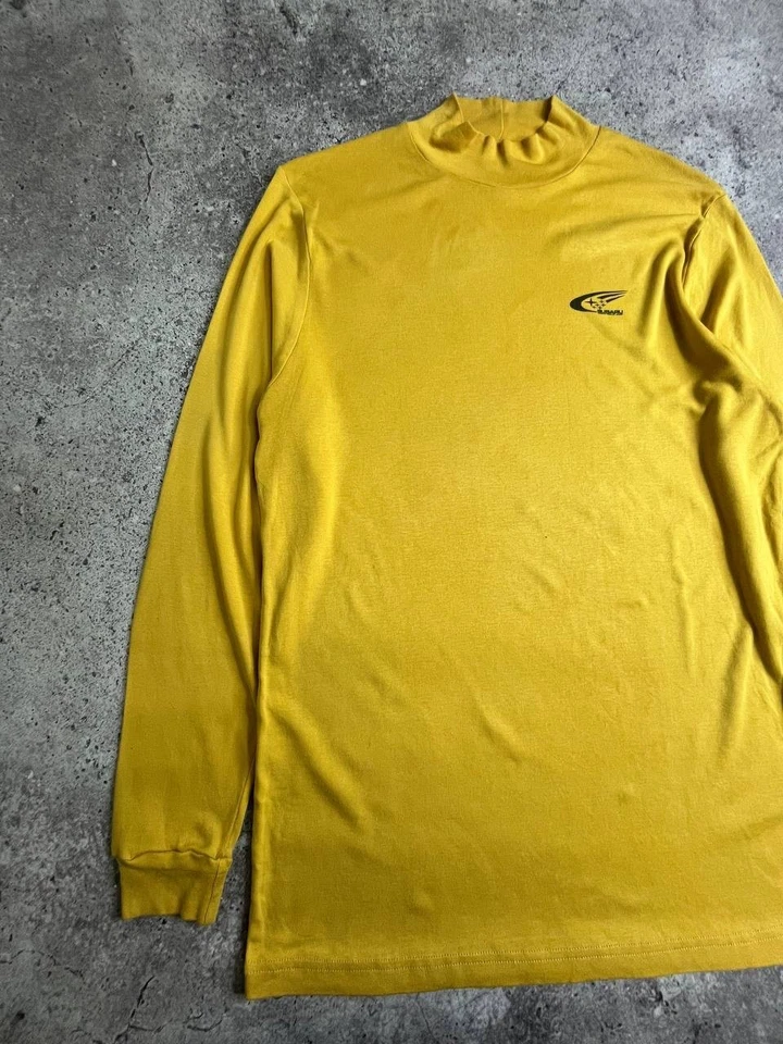 Camisa De Colección Subaru World Rally Team Amarillo Cuello Alto Manga Larga Talla L Foto 3 de 4