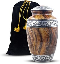 Large Cremation Urn for Human Ashes Adult   Handcrafted 200 Cubic Inches