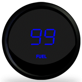 INTELLITRONIX DIGITAL FUEL LEVEL GAUGE in BLUE!