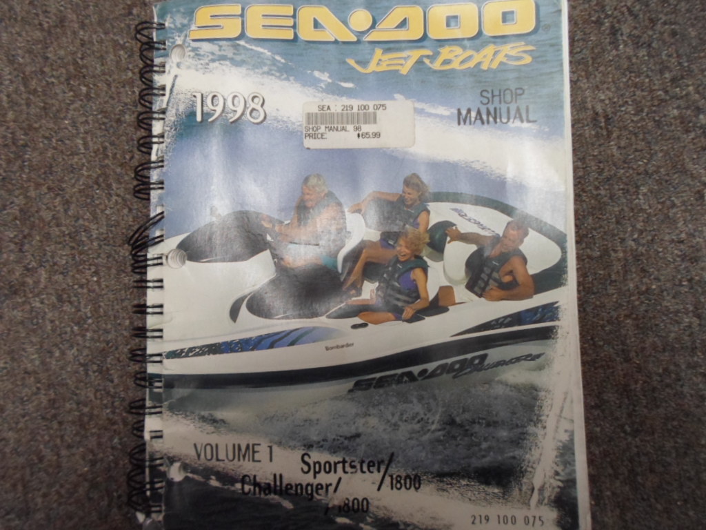 Buy SEADOO Service Shop Manual 1998 Sportster 1800 Challenger 1800 online |  eBay