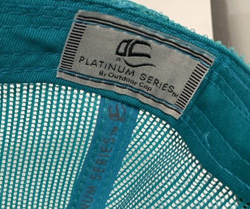 Cartoon Network BOOMERANG Logo Teal Gray Adjustable Strap Back Trucker Hat Cap - Picture 7 of 7