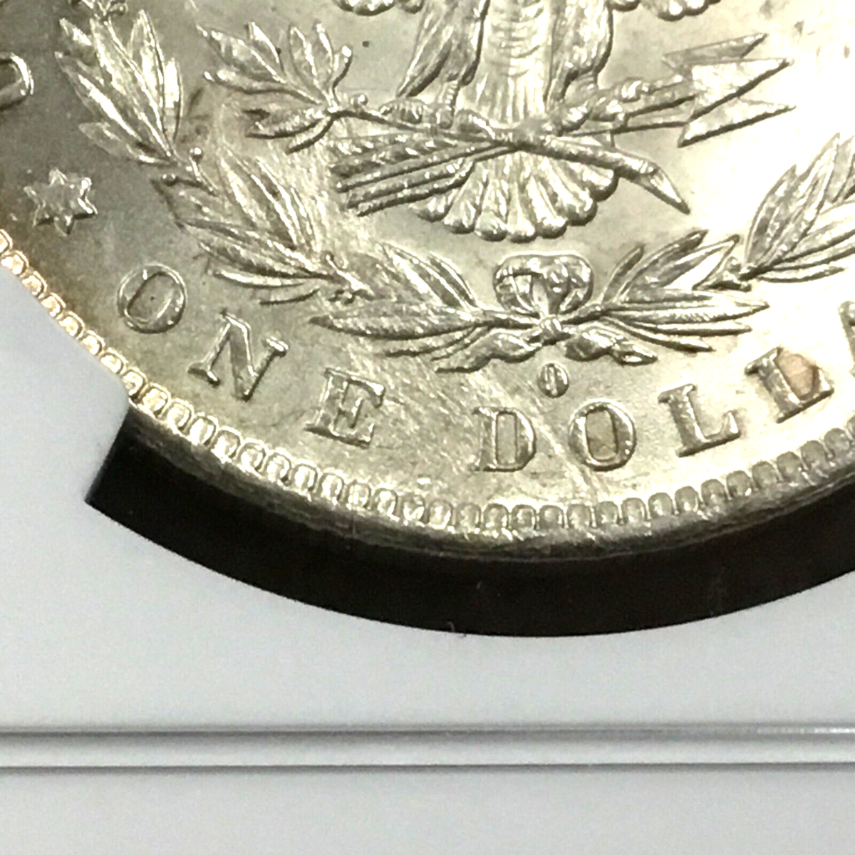 1884-O MORGAN MAJOR REVERSE STRUCK THRU thread ERROR NGC 1884-O MORGAN MAJOR REVERSE STRUCK THRU thread ERROR NGC
