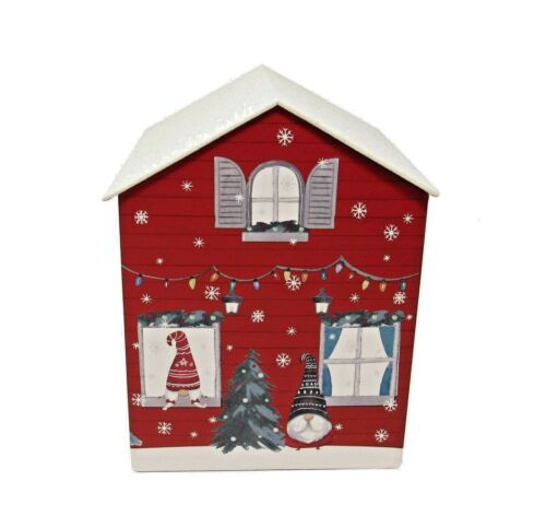 Punch Studio Christmas Elf House Box Iridiscente Blanco Brillo Tapa 87756 - Imagen 3 de 6