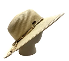Hat Sun N Sand Womens Sun Hat One Size Tan Wide Brim Packable