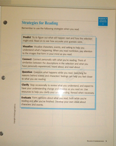 LANGUAGE OF LITERATURE: Grd 6 Reading & Critical Thinking Transparencies - NEW - Picture 6 of 6
