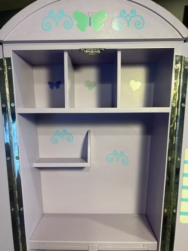 American Girl - Computer Schreibtisch - Schrank - Aufbewahrung - Bücherregal - für 18" Puppe - GUC - Bild 4 von 12