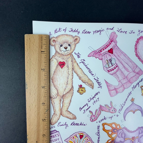 Muñecas de papel vintage de osos de peluche de Beverly Matteson Port 1995 - Imagen 2 de 6