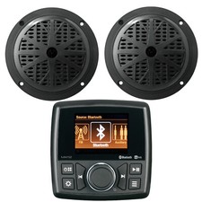 Marine Audio MA112 Bluetooth Stereo Receiver, 2x Pyle 5.25" 100W Boat Speakers