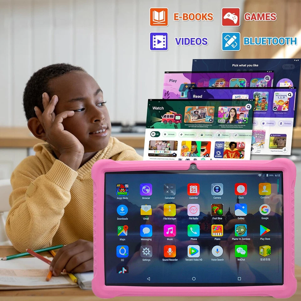 10.1in 32GB Educational Learning Tablet for Kids Age 4 5 6 7 8 9 10 11 Years Old - Image 2 of 4