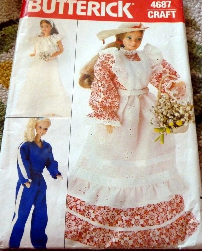 Butterick barbie 2024 doll patterns