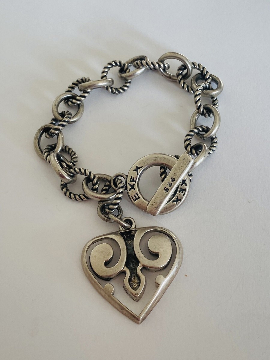 Claudia Agudelo EXEX Sterling Silver Heart Charm Textured