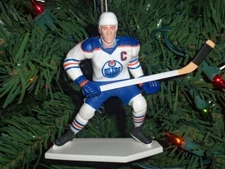 Wayne Gretzky Edmonton Oilers 4" Christmas Tree Ornament White Jersey #99 HOF.