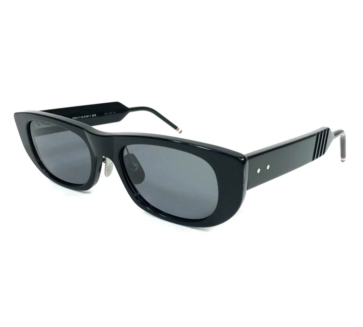 THOM BROWNE BLACK/GREEN ACETATE UNISEX SUNGLASSES TBS415-52-01AF Thom Browne Men main image 3