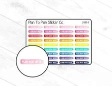 2499-9~~Plan Next Week Swooshes Planner Stickers.