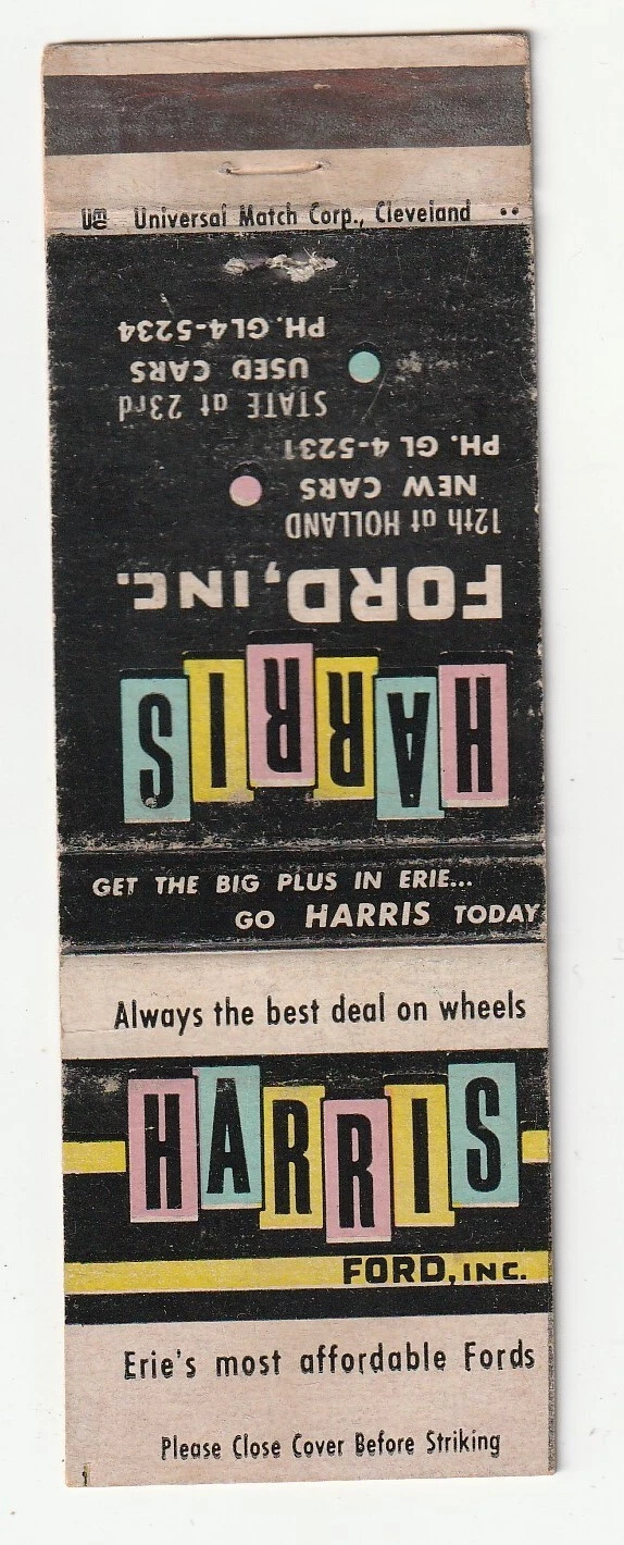  matchbook harris ford erie pennsylvania carros novos e usados 