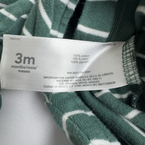 Carter's 2-Way Zipper Sleeper Set of 2 Dinosaurs Green Light Gray Size 3 Months - Picture 6 of 8