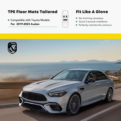 Floor Mats Cargo Liners Carpets for 2018-2024 Toyota Camry All-Weather