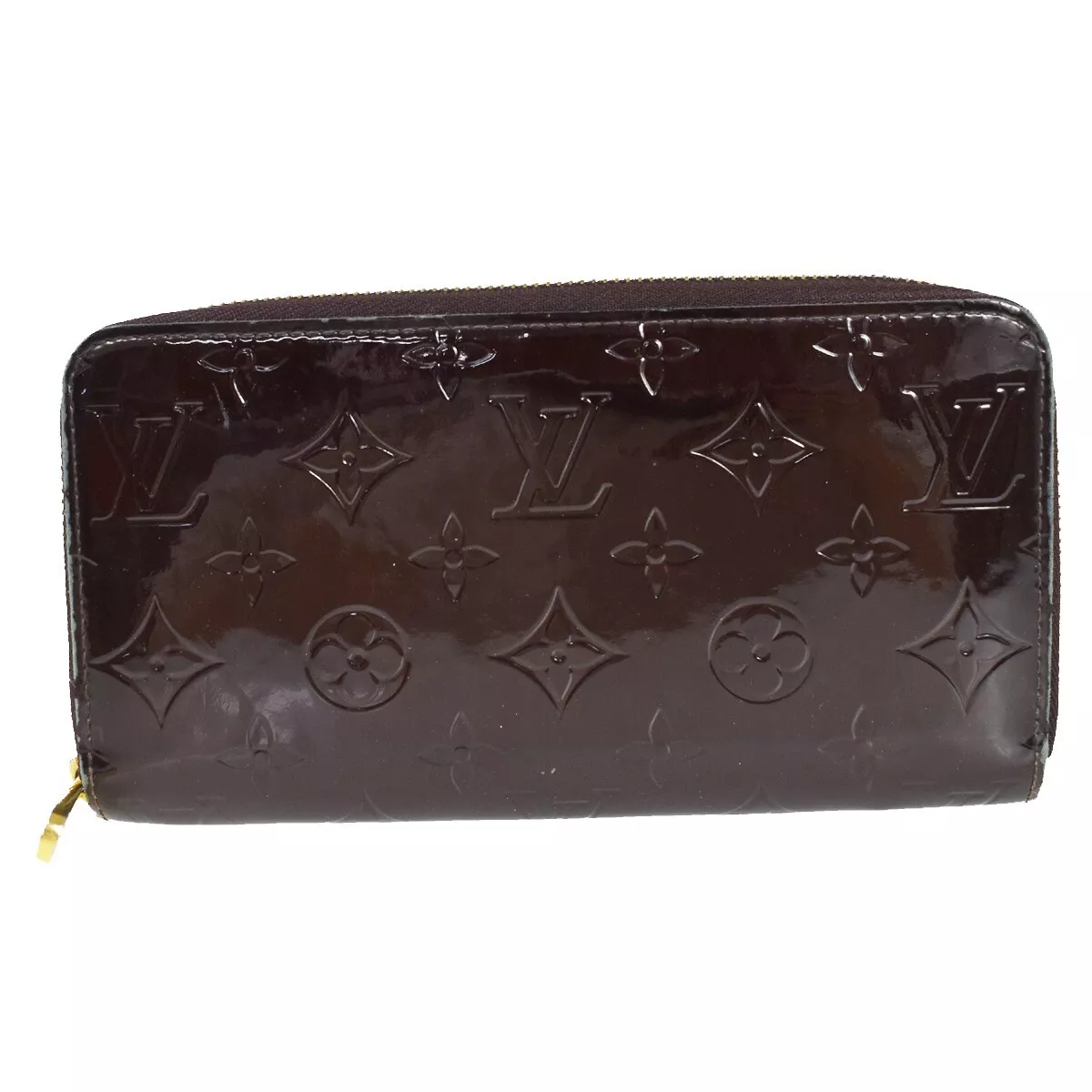 Zippy Monogram Patent Leather Wallet