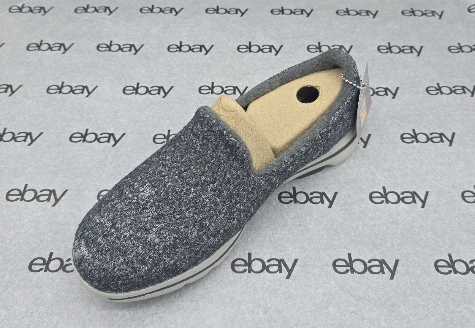 Skechers Wash-A-Wools Women's Go Walk, Size 7.5, 78914/CCL, Gray/Black