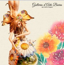 Capodimonte Porcelain Tiziano Galli. The Woman Dragonfly 80s Rare.