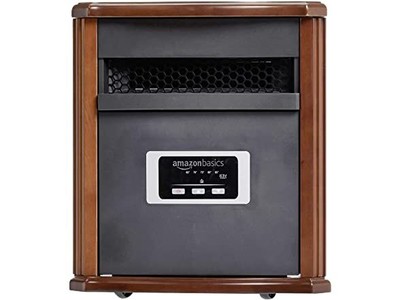 AmazonBasics Portable Eco-Smart Space Heater - Wood | eBay