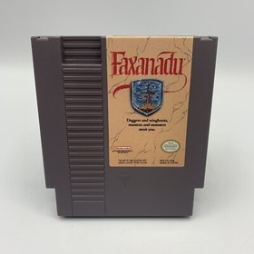 Faxanadu Nintendo Entertainment System 1989 Complete CIB Tested Fantasy RPG NES