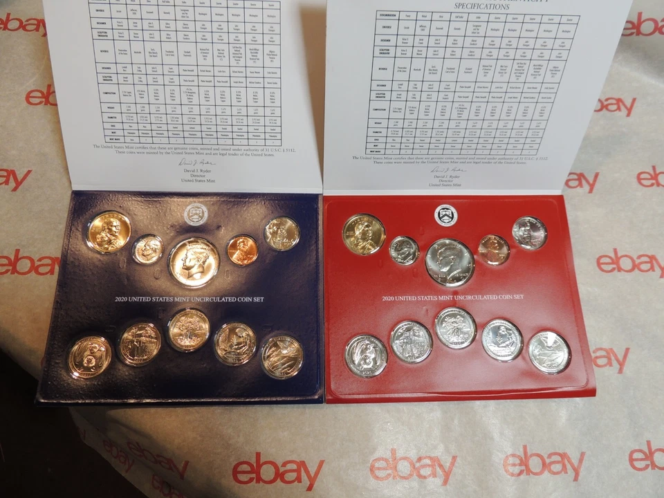 Juegos de monedas sin circular 2019 2020 2021 2022 2023 2024 2025 Estados Unidos como nuevas Foto 3 de 4