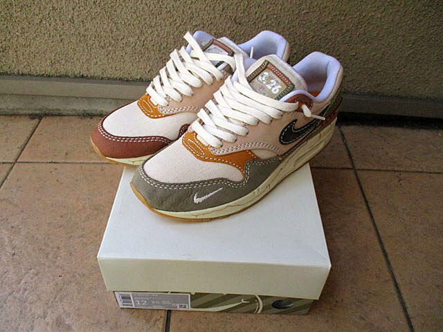 Used Limited Color 29.0cm Nike Air Max 1 WABI SABI White Khaki Brown Beige NIK