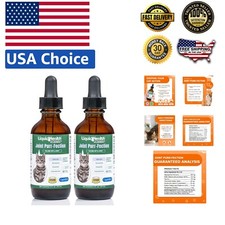 2 Pack Cats Joint Support Drops - Organic Beef Flavor  Opti-MSM Included