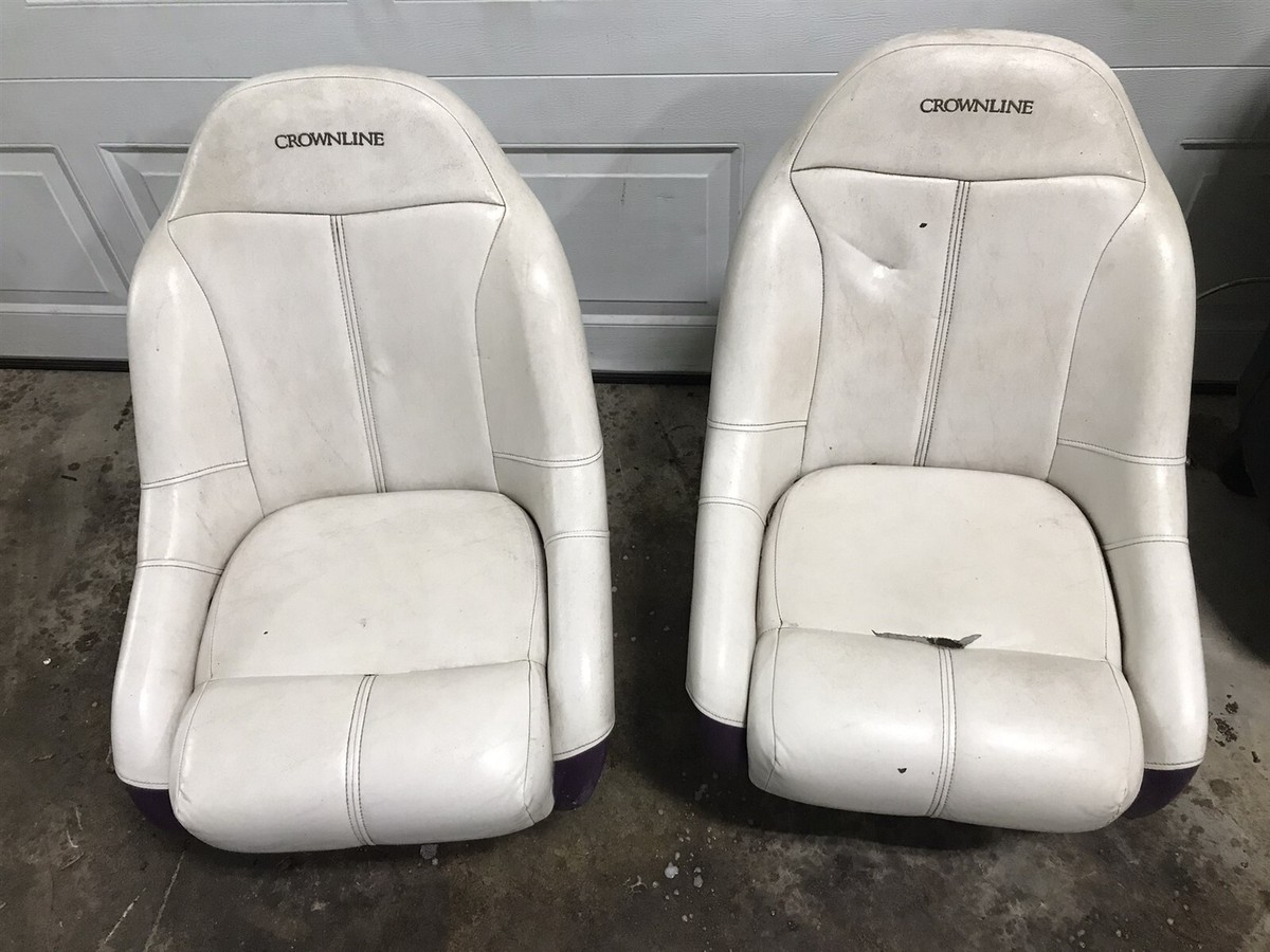 Crownline boat Marine captains chairs seats White