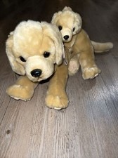 Rare Golden Lab Dog Plush 17  Mom  Puppy NEW Stuffed Animal Miyoni Aurora