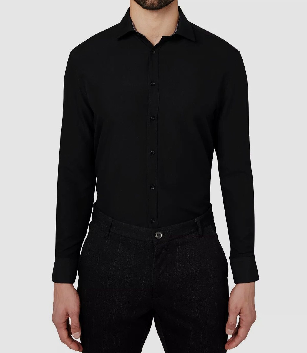 calabrum dress shirts $50 Calabrum Men's Red Regular-Fit Performance Dress Shirt Size 15-15.5 33/34