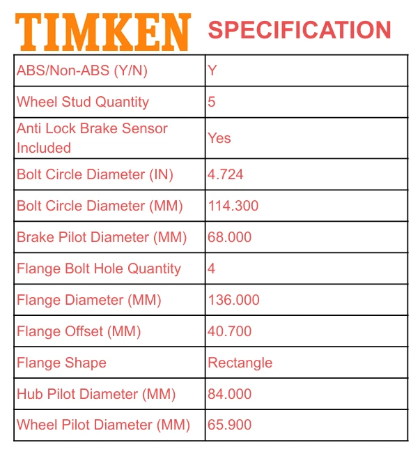 Timken Hub Bearing Assembly Front For Infiniti G35 Nissan 350Z 2003-2006 2007 - Image 3 of 4