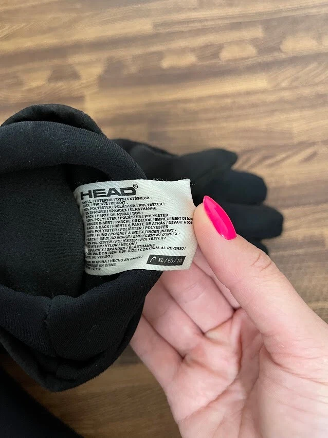 Head Men’s Black Lined Winter Gloves Size XL - Image 4 of 4